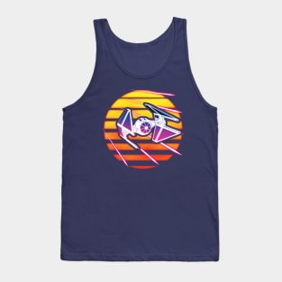 Synthwave TIE Interceptor Tank Top